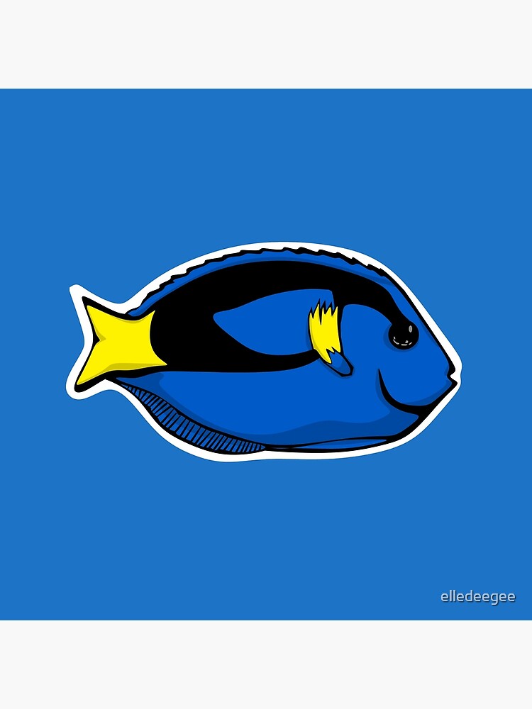 Blue Tang Illustration by elledeegee