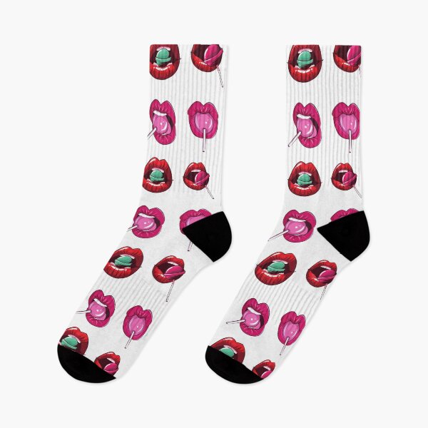Item preview, Lollipop Pink Lips Sticker pack designed and sold by CaitU.