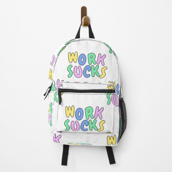 Item preview, Work sucks funny pastel sarcastic phrase designed and sold by Captain-Jackson.