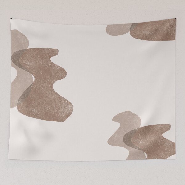 Item preview, Abstract organic forms 025, minimalistic, reduced, natural tones designed and sold by Nadezda Kravcenko.