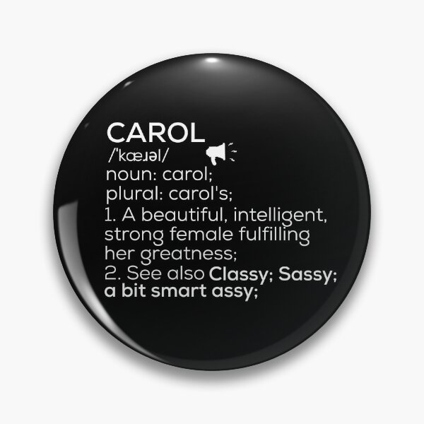 Aperçu de l'œuvre Définition du nom de Carol créée et vendue par Teelogic.