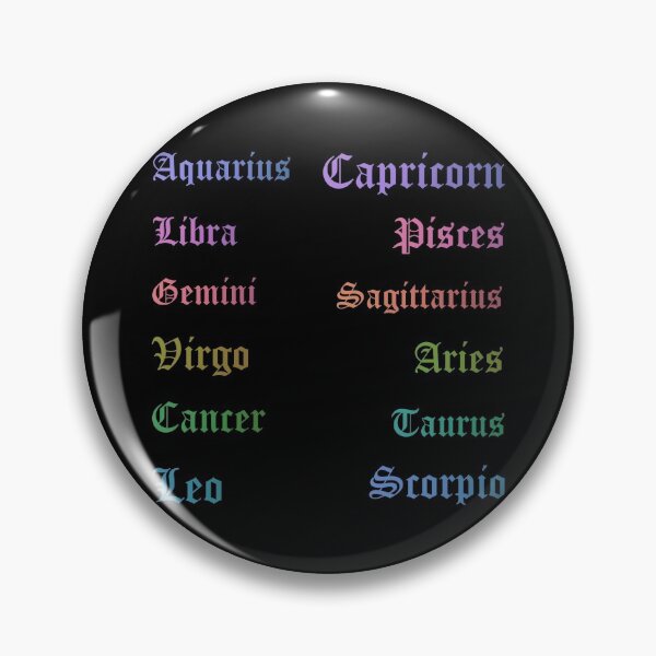 Aperçu de l'œuvre Pack économique de signes astrologiques arc-en-ciel créée et vendue par everything4eva.