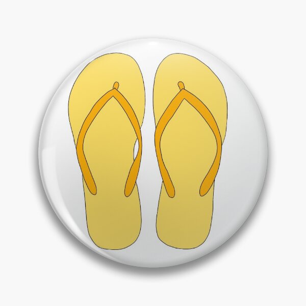 Item preview, Yellow flip flops  designed and sold by LucyWDesign123.