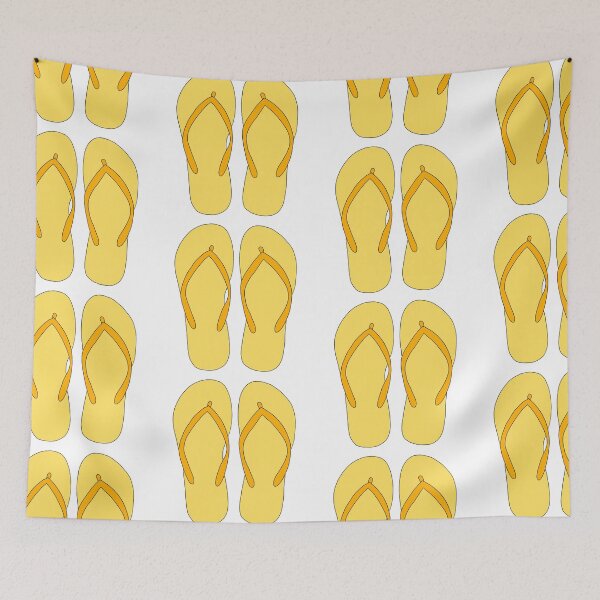 Item preview, Yellow flip flops  designed and sold by LucyWDesign123.
