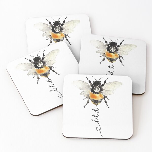 Item preview, Bee - peace sign designed and sold by speakupandshine.