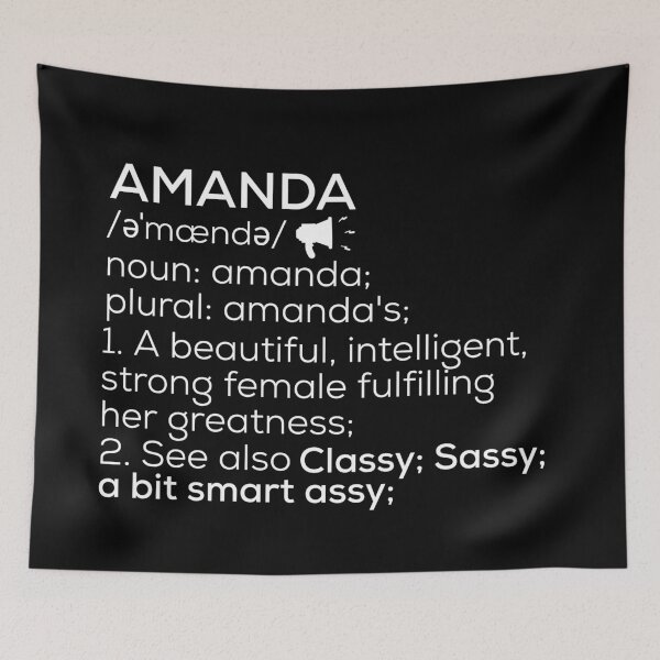 Item preview, Amanda Name Definition designed and sold by Teelogic.