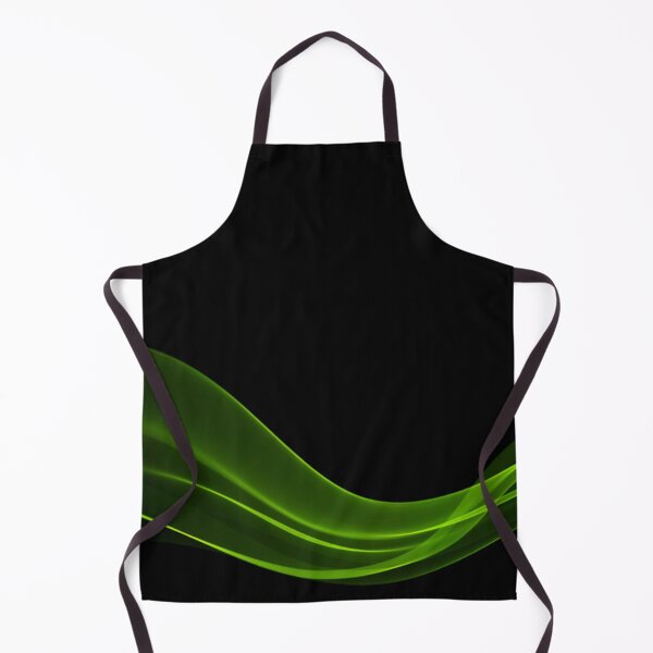 Item preview, Abstract Green Wave on Black Background Modern Temporary Minimalist designed and sold by WearWolfDesigns.