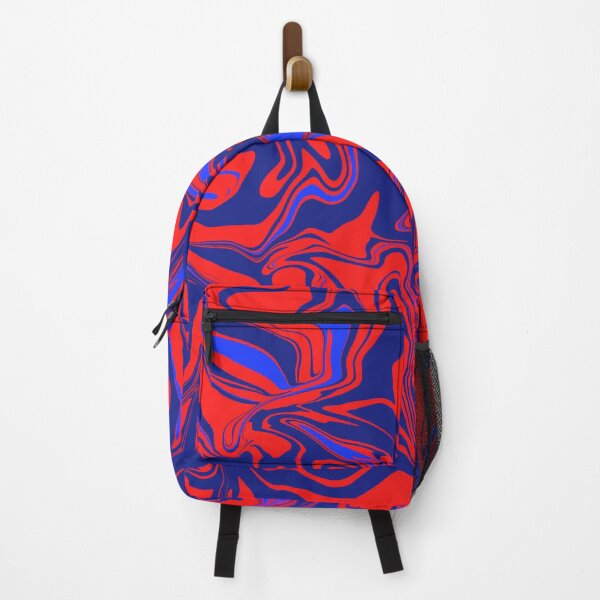 Aperçu de l'œuvre Fondre abstrait rouge et bleu créée et vendue par WildNClassyFun.