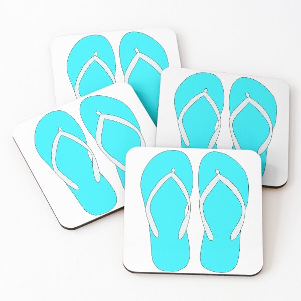 Item preview, Blue and white flip flops designed and sold by LucyWDesign123.