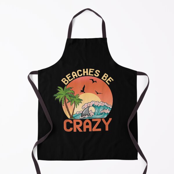 Item preview, BEACHES BE CRAZY Funny Beach Vacation Summer Sunshine waves Lovers, Summer Gift designed and sold by justbejoker.