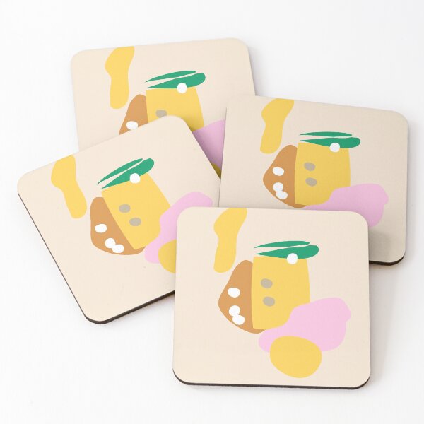 Item preview, Colorful abstract shapes, yellow, pink, green designed and sold by Nadezda Kravcenko.