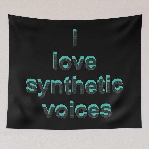 Item preview, Love synthetic voices, electronic music, modern music designs designed and sold by Kirei-Lily.