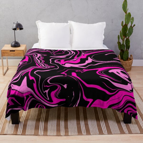 Item preview, Pink and Black Abstract Melt designed and sold by WildNClassyFun.