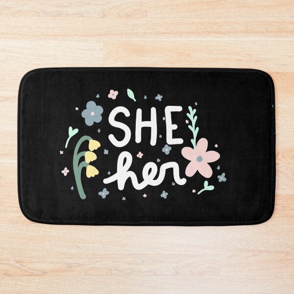 Item preview, she her pronouns designed and sold by artbyeryn.