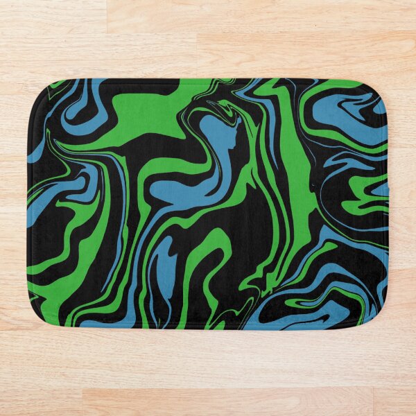 Item preview, Derretimiento abstracto verde, turquesa y negro designed and sold by WildNClassyFun.