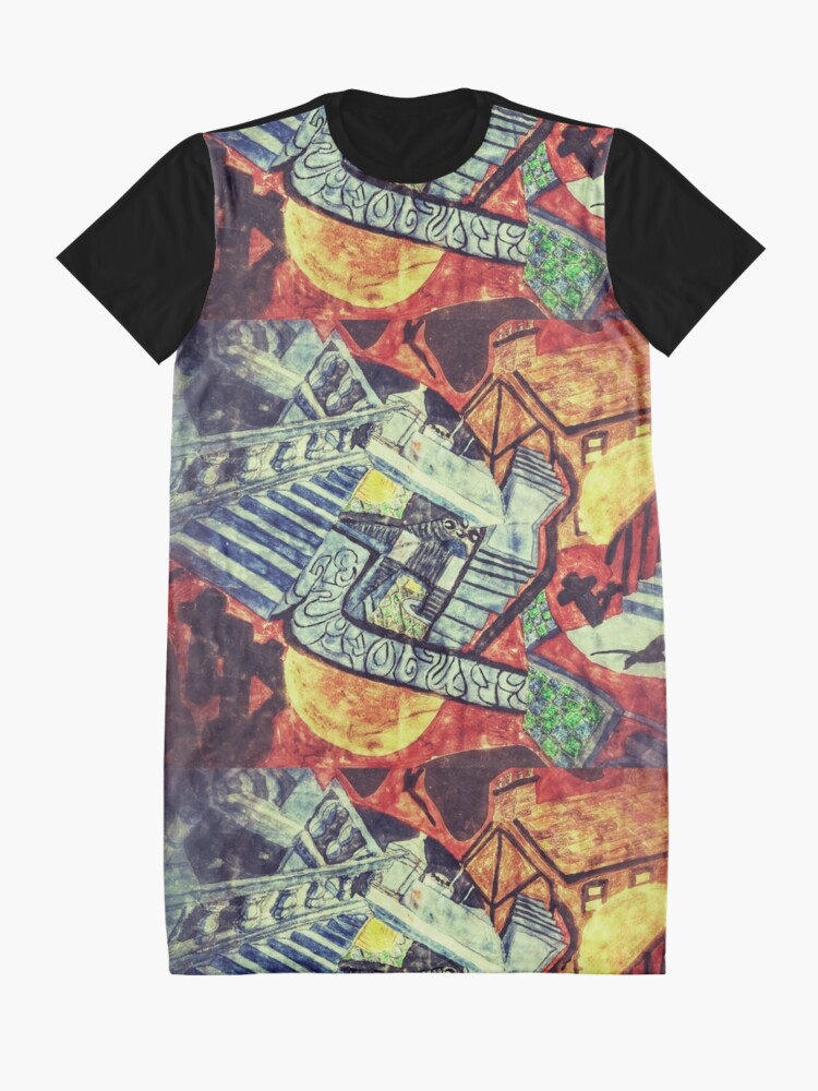 Alternate view of Darkest Dreamtime Graphic T-Shirt Dress