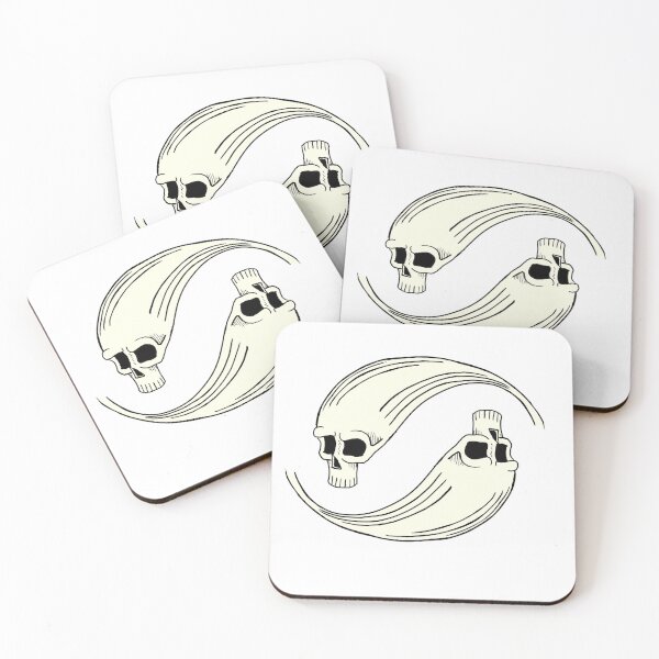 Item preview, Yin and Yang with Skulls designed and sold by DanielPowers.