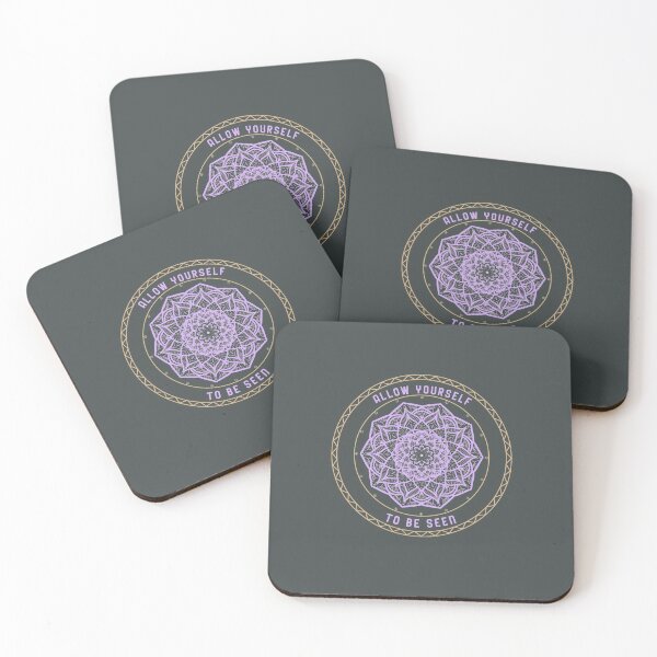 Item preview, Allow Yourself To Be Seen 2 mandala zen quote gifts designed and sold by KiriBrero.