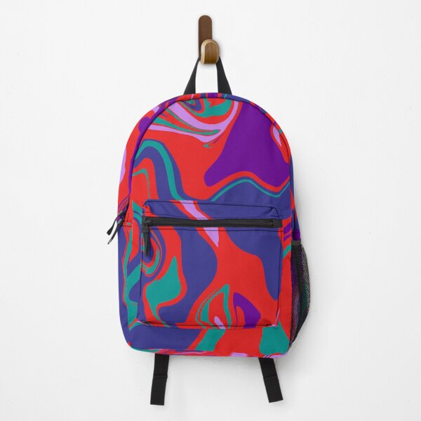Aperçu de l'œuvre Fondre de couleur psychédélique rouge, violet et bleu créée et vendue par WildNClassyFun.