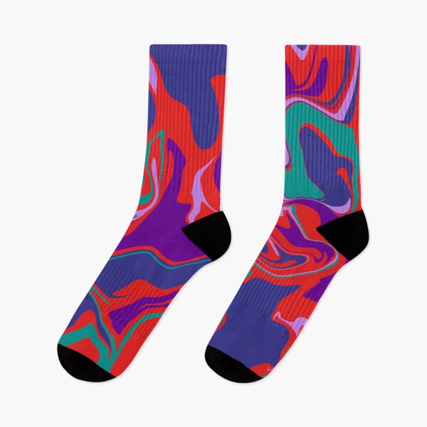 Artikelvorschau, Psychedelische Farbschmelze in Rot, Lila und Blau entworfen und verkauft von WildNClassyFun.