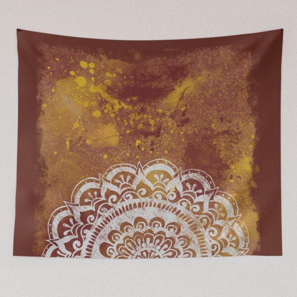 Item preview, Sunset Mandala on Saffron designed and sold by ArtByDrax.