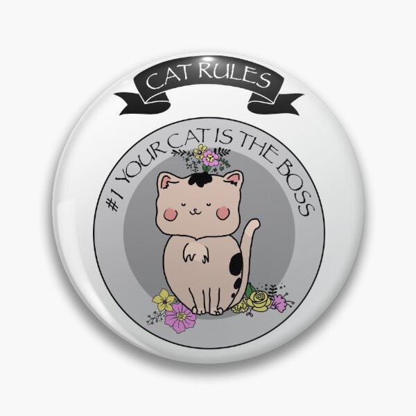Item preview,  Cat is the boss - Cat rules #1 designed and sold by LoonyM.