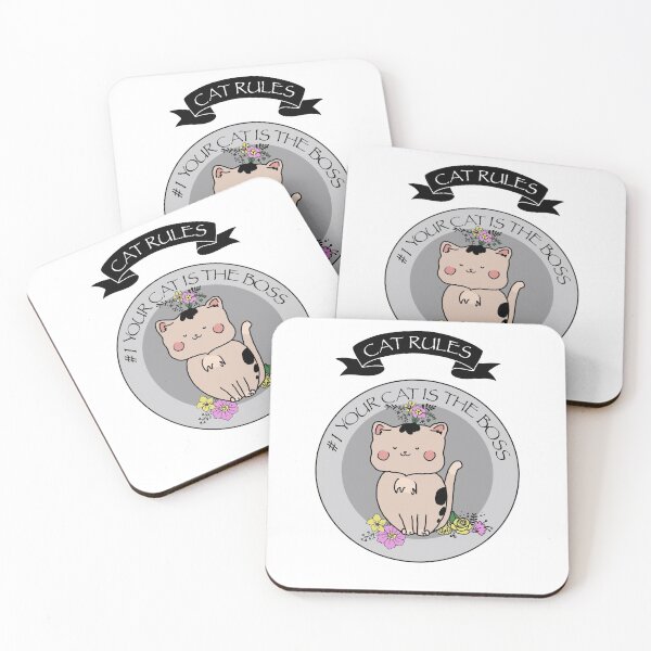 Item preview,  Cat is the boss - Cat rules #1 designed and sold by LoonyM.