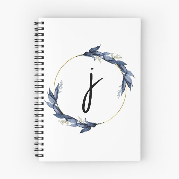 Item preview, Monogram with blue leaves letter J designed and sold by JustSeasons.