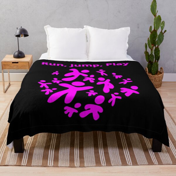 Item preview, Run, Jump, Play Magenta with text designed and sold by Art in My Loft.
