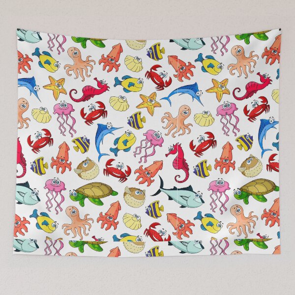 Item preview, Cute Sea Creature Animals designed and sold by SurbDesigns.
