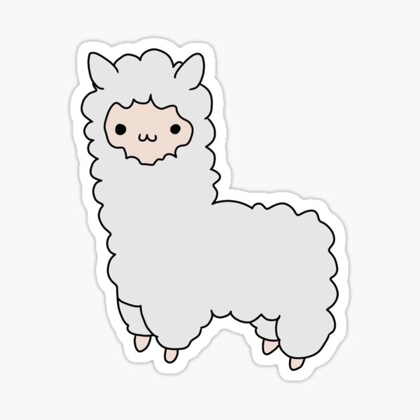 Kawaii Happy Llama Alpaca Waterproof Stickers, Alpaca Stickers –  MyKawaiiCrate