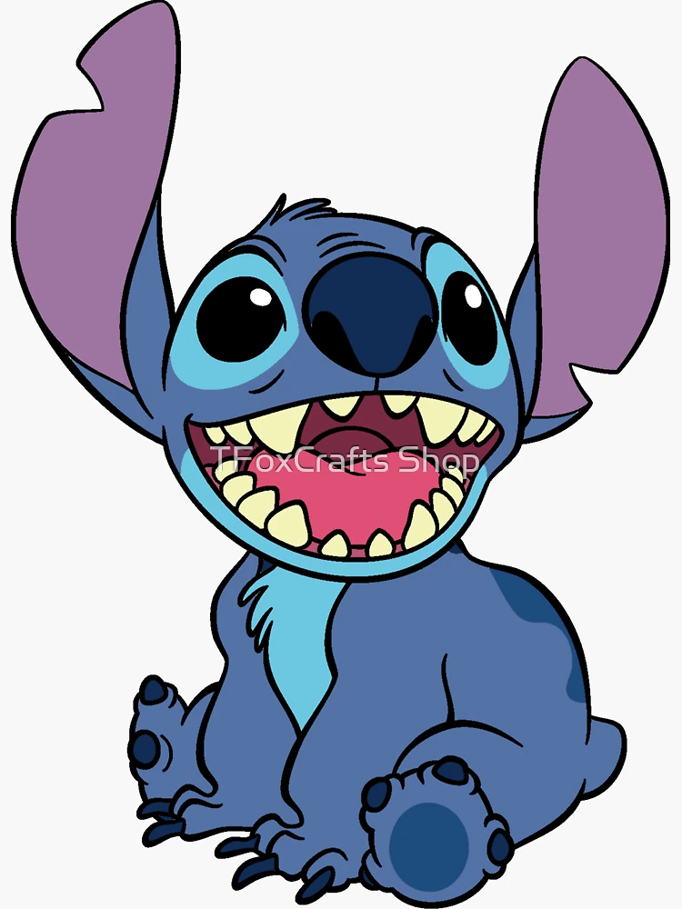 Stitch Sticker for Sale by TFoxCrafts Shop