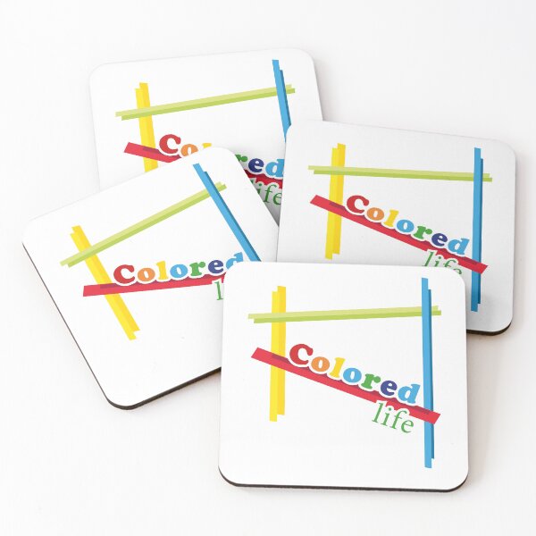Item preview, Colored life square designed and sold by Design your dreams.