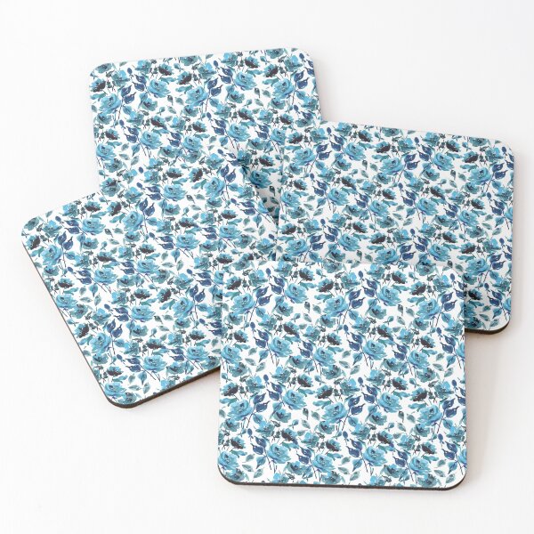 Item preview, Blue Floral Vintage Style Pattern designed and sold by handandhart.