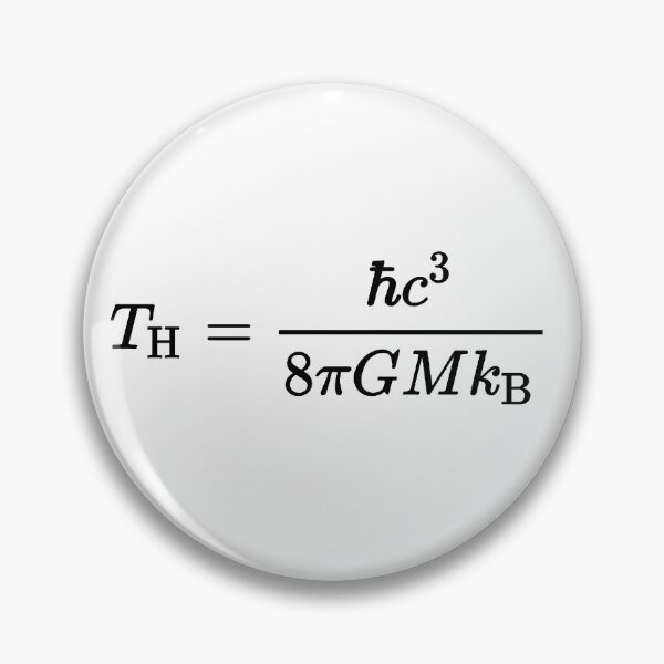 Item preview, Hawking radiation temperature, thermodynamics and physics designed and sold by NoetherSym.