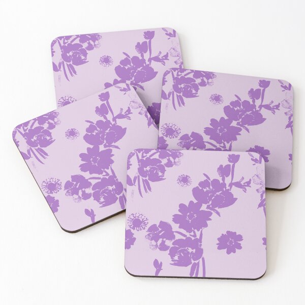 Item preview, Purple Floral Monochrome designed and sold by handandhart.