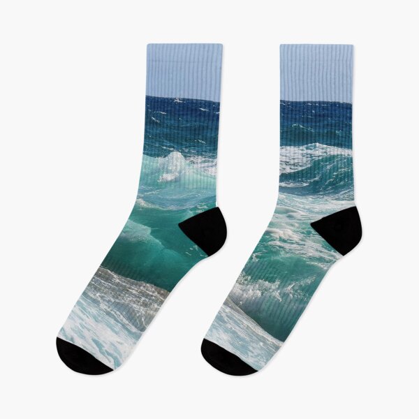 Item preview, blue ocean wave print designed and sold by Yulia Sh.