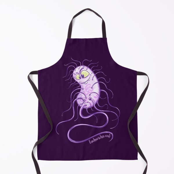 Item preview, Escherichia coli bacteria microbiology funny science cartoon designed and sold by Zit-Zat-Zot.