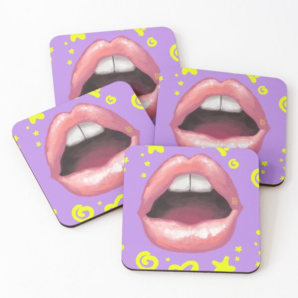 Item preview, Romantic summer kissing lips. Lovely sexy mouth. designed and sold by RukkiZukkiArt.