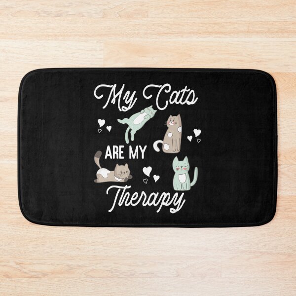 Item preview, Funny Cat Kitty Pet Paws Heart My Cats Are My Therapy designed and sold by ChromanautMerch.