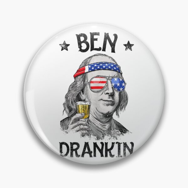 Item preview, 4th of July Shirts for Men Ben Drankin Benjamin White  designed and sold by BanBay.
