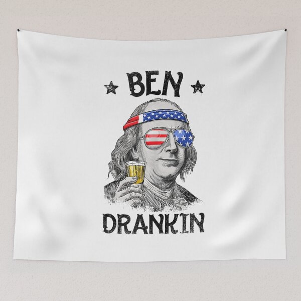 Item preview, 4th of July Shirts for Men Ben Drankin Benjamin White  designed and sold by BanBay.