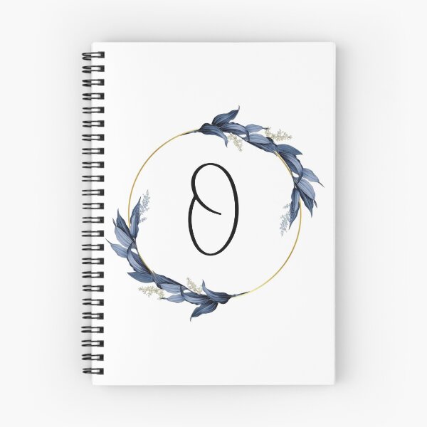 Item preview, Monogram with blue leaves letter O designed and sold by JustSeasons.