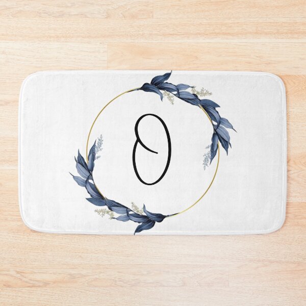 Item preview, Monogram with blue leaves letter O designed and sold by JustSeasons.