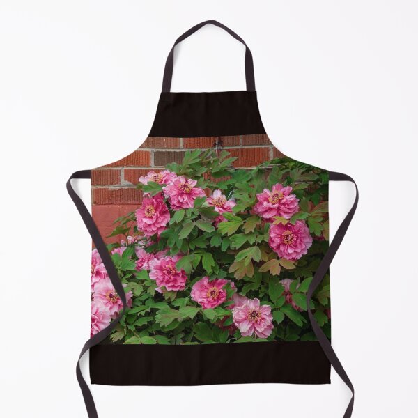 Item preview, Pink Peonies Growing Against a Red Brick Wall designed and sold by Gerda Grice Photography.