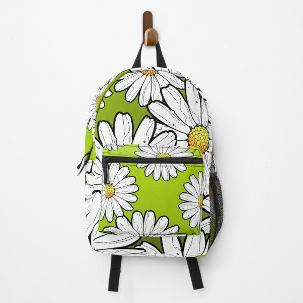 Item preview, daisies pattern on green grass designed and sold by weilertsen.