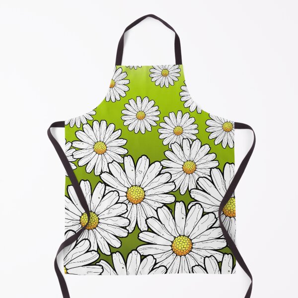 Item preview, daisies pattern on green grass designed and sold by weilertsen.