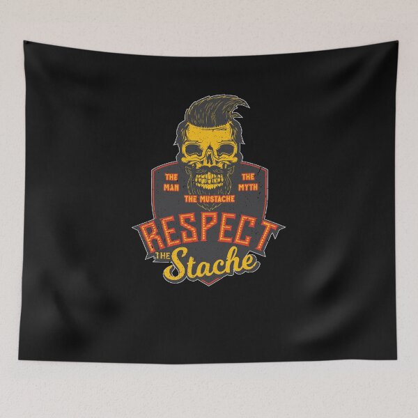 Item preview, Funny Mustache Retro Facial Hair Humor Respect The Stache designed and sold by ChromanautMerch.
