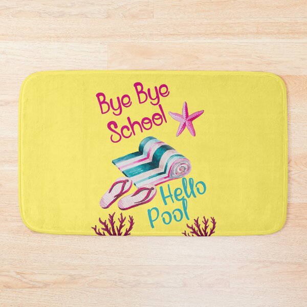 Item preview, Bye Bye School Hello Pool Water Color Design  designed and sold by Amirebdesign.