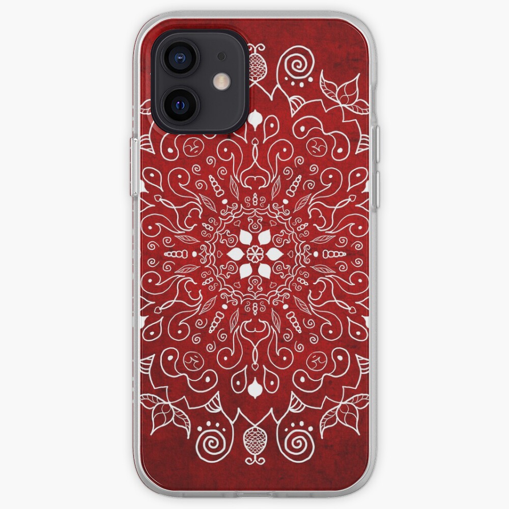 Mandala Vivid Red iPhone Case & Cover